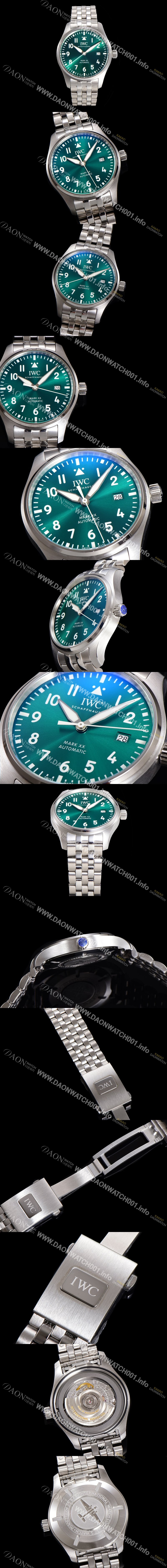 아이더블유씨 남성용 파일럿 마크XX IW328205 오토매틱 2892타입 그린 다이얼 iwc4079 Ⅳ