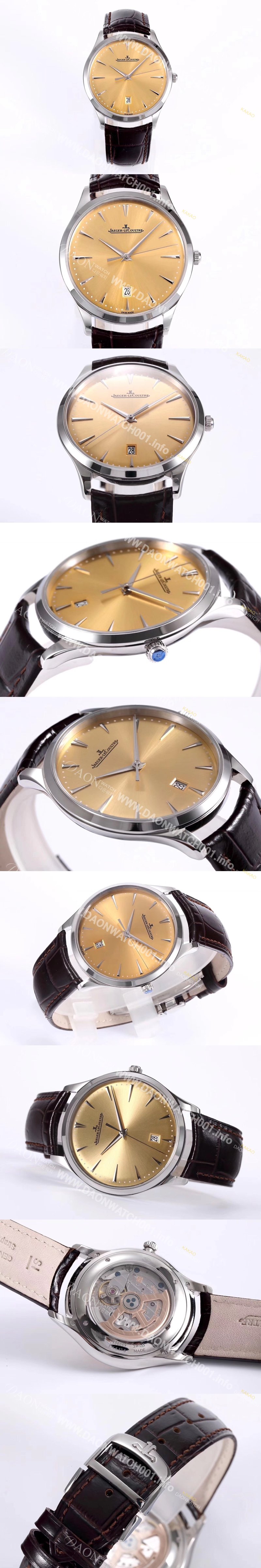 예거르꿀뜨르남성용 1288430 마스터 울트라씬 데이트 40mm 오토매틱 899/1 타입 샴페인 다이얼 jag0428 Ⅳ