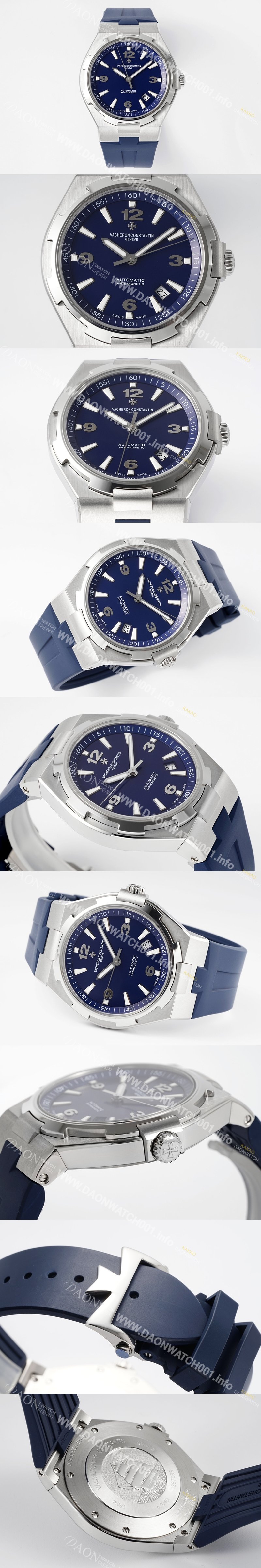 바쉐런 콘스탄틴 남성용 오버시즈 P47040/000A-9008 오토매틱 Cal.1226 SC 타입 42mm 블루 다이얼 vac1165 Ⅳ