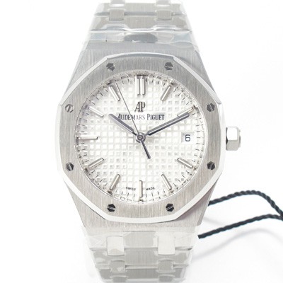 오데마피게 여성용 로얄오크 77350ST.OO.1261ST.01 34mm 오토매틱 Cal.5800무브먼트 실버 와플 다이얼 aud6573 Ⅳ