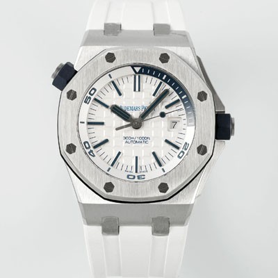오데마피게 남성용 로얄오크 오프쇼어 15710ST.OO.A010CA.01 신형 다이버!! 42mm 오토매틱 Cal.3120무브먼트 화이트 다이얼 aud6574 Ⅳ