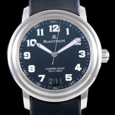 블랑팡 남성용 레만 2150-1130m-63 더블 윈도 빅데이트 40MM UP!! 블랙 밀리터리 다이얼 Cal.6950 오토매틱 무브먼트 BLA4201 Ⅳ
