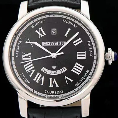 까르띠에 남성용 솔로 드 까르띠에 오토매틱 42mm 블랙다이얼 CAR0300 Ⅳ