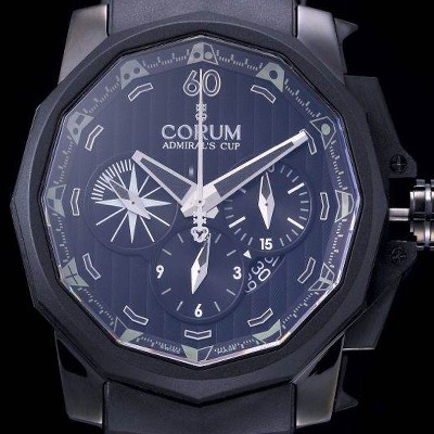 코럼 남성용 어드미럴스컵 크로노그래프 48mm 블랙다이얼 COR021 Ⅳ