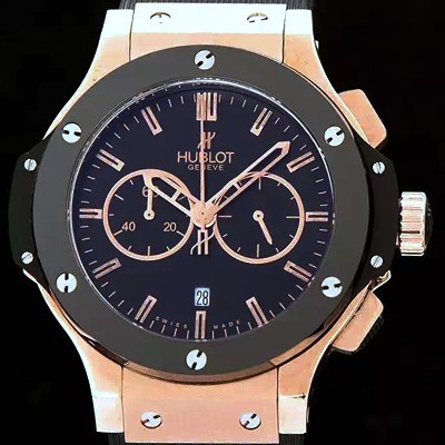 휴블렛 남성용 위블로 빅뱅 리미티드 에디션 쿼츠 42mm 블랙다이얼 HUB4210 Ⅳ