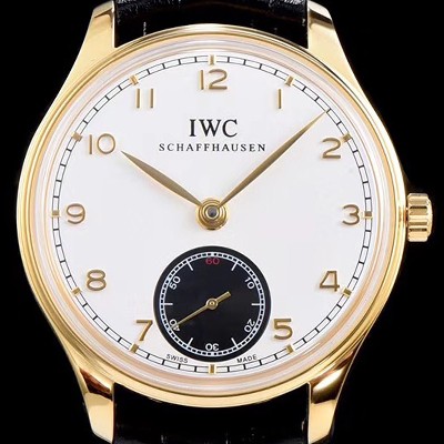 아이더블유씨 남성용 포르투기즈 최고급버전 IW545405 18k 옐로우골드 화이트 다이얼 IWC0205 Ⅳ
