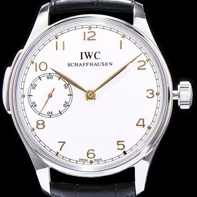 아이더블유씨 남성용 포르투기즈 미닛 리피터 화이트 다이얼 오토매틱 무브먼트 IWC0200 Ⅳ