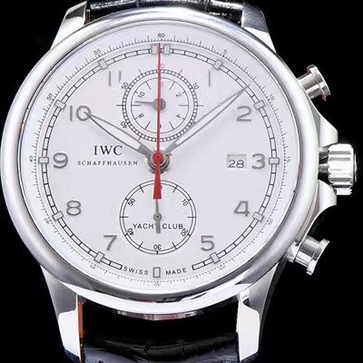 아이더블유씨 남성용 요트클럽 화이트 다이얼 오토매틱 무브먼트 IWC0230 Ⅳ