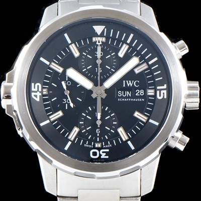 아이더블유씨 남성용 아쿠아타이머 IW376804 크로노그래프 블루다이얼 IWC0400 Ⅳ