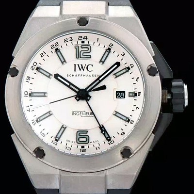 아이더블유씨 남성용 인게뉴어 티타늄 화이트다이얼 Gmt IWC0422 Ⅳ