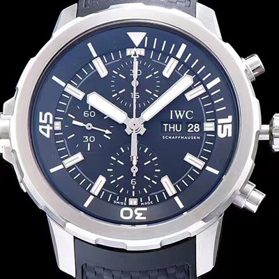 아이더블유씨 남성용 아쿠아타이머 크로노그래프 V6F 1:1 베스트 에디션 블랙 다이얼 IWC0200 Ⅳ