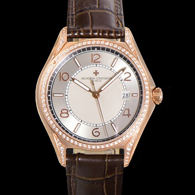 바쉐론 콘스탄틴 남성용 피프티식스 Ref.4600E 오토매틱 1326 타입 18K 로즈골드 40mm 보석/큐빅 가죽줄 그레이 다이얼 vac1150 Ⅳ