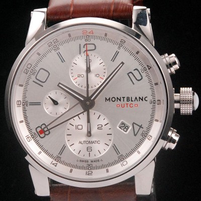 몽블랑 남성용 타임워커 크로노 SS 실버 다이얼 43mm mon00051 MON4200 Ⅳ