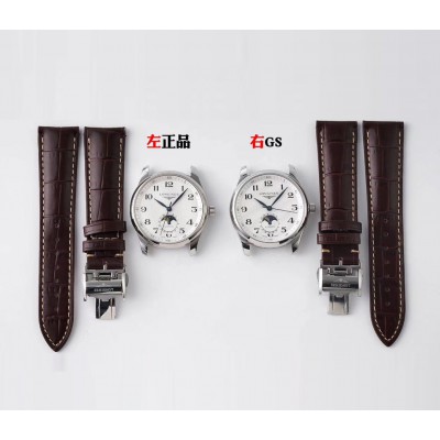 론진 남성용 마스터 컬렉션 L2.919.4.78.3 문페이즈 40mm 오토매틱 L899 무브먼트 실버 다이얼 lon2920 Ⅳ