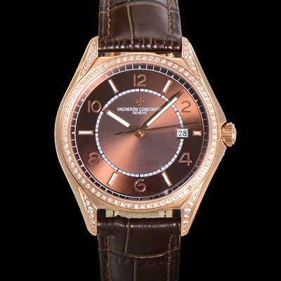 바쉐론 콘스탄틴 남성용 피프티식스 Ref.4600E 오토매틱 1326 타입 18K 로즈골드 40mm 보석/큐빅 가죽줄 브라운 다이얼 vac1151 Ⅳ