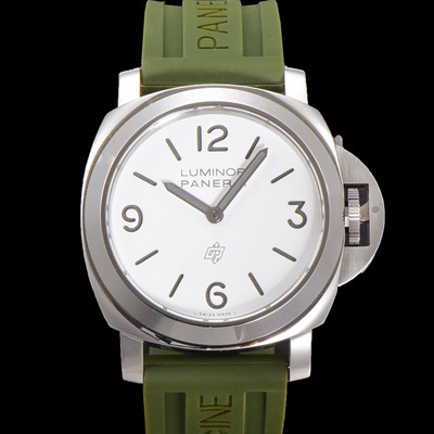 파네라이 남성용 루미노르 PAM01087 베이스 로고 오토매틱 6497-2 타입 44mm  우레탄 화이트 다이얼 pan5194 Ⅳ