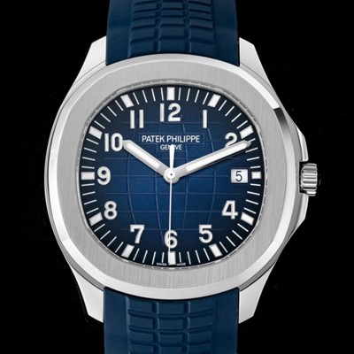 파텝필립 남성용 아아쿠아넛 럭셔리 스포츠워치 Ref. 5168G-001 42mm 오토매틱 Cal.26-330 타입 블루 엠보싱 다이얼 pat2223 Ⅳ