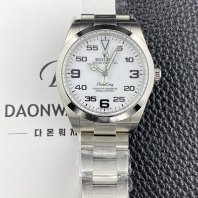 로렉스 남성용 에어킹 m116900-0001 오이스터 워치 40mm 오토매틱 Cal.3132타입 화이트 다이얼 rol5632 Ⅳ