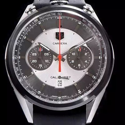 태그호이어 남성용 까레라 43mm 블랙 다이얼 TAG0212 Ⅳ