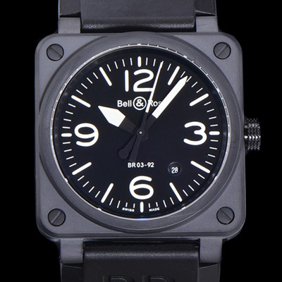 벨엔로즈 남성용 BR03-92 다이버 세라믹 오토매틱 9015 타입 42mm 우레탄줄 블랙 다이얼 bel80301 Ⅳ