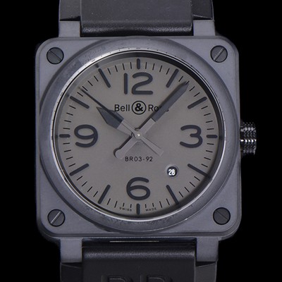 벨엔로즈 남성용 BR03-92 다이버 세라믹 오토매틱 9015 타입 42mm 우레탄줄 블랙 다이얼 bel80299 Ⅳ