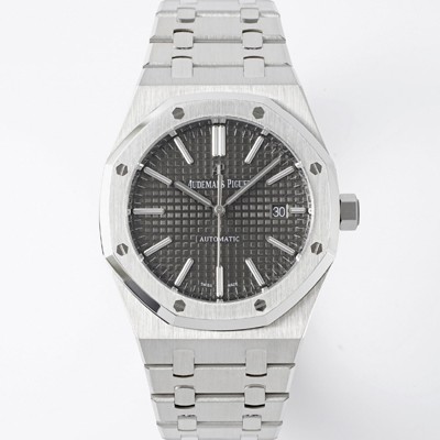 오데마피게 남성용 15400ST.OO.1220ST.04 로얄오크 41mm 오토매틱 Cal.3120무브먼트 그레이 와플 다이얼 aud6527 Ⅳ