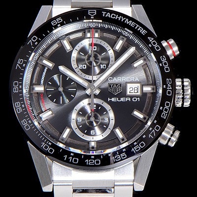 태그호이어남성용 까레라 크로노그래프 칼리버 오토매틱 Heuer01 43미리 블랙다이얼 TAG21945 Ⅳ