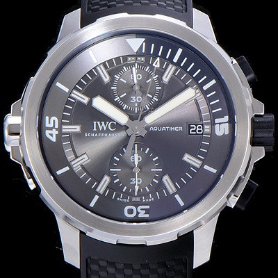 아이더블유씨남성용 아쿠아타이머 IW379506 크로노그래프 44mm 블랙 다이얼 IWC51459 Ⅳ