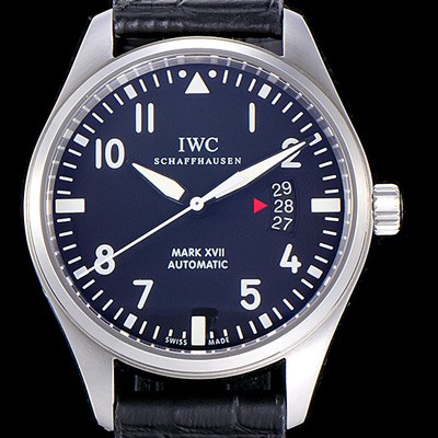 아이더블유씨남성용 파일럿 IW326501 마크17 41mm 오토매틱 블랙 다이얼 IWC10770 Ⅳ