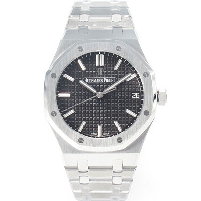 오데마피게 로얄오크 하이엔드 15500ST.OO.1220ST.03 최신형 Cal.4302 셀프와인딩 무브먼트 41MM 그랜드 파피스리 패턴 블랙 다이얼 AUD23840 Ⅳ