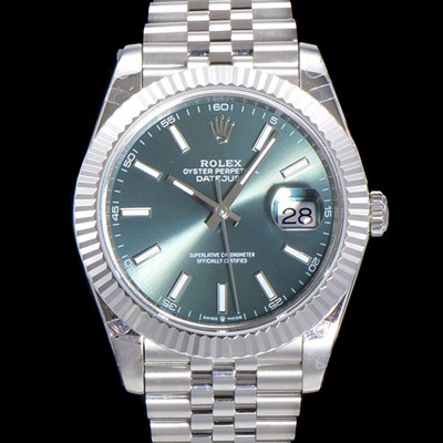 로렉스 남성용 904L스틸!! 2022신형 데이저스트 41mm II m126334 그린 다이얼 야광 스틱 인덱스 스틸 브레이슬릿 신형 Cal.3235 오토매틱 무브먼트 ROL06105 Ⅳ