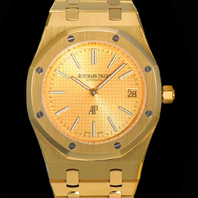 오데마피게 로얄오크 점보 엑트라-씬 오토매틱 Cal.2121 타입 39mm 남성용 18K옐루골드도금 골드다이얼 옐루다이얼 aud70815 Ⅳ