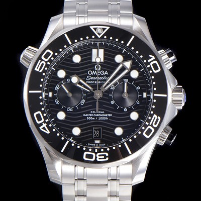 오메가 남성용 씨마스터 디버 300M 코엑시얼 크로노그래프 P. 9900타입 44mm 메탈줄 블랙다이얼   omg18072 Ⅳ