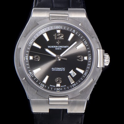 바쉐런 콘스탄틴 남성용 오버시즈 오토매틱 9015타입 42mm 가죽줄 블랙다이얼 vac89162 Ⅳ