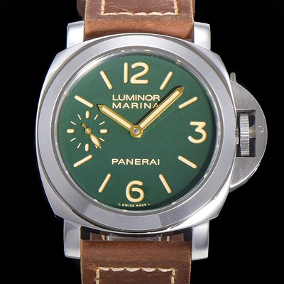 파네라이 남성용 루미노르 PAM00911 마리나 8-Days 그린다이얼 44mm 수동형 무브먼트 PAN01352 Ⅳ