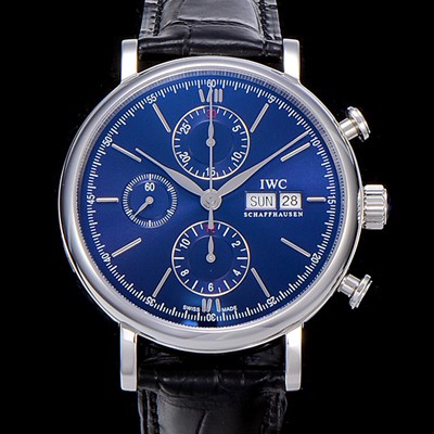 아이더블유씨 남성용 포르토피노 IW391019 오토매틱 무브먼트 42미리 블루 다이얼 IWC71019 Ⅳ