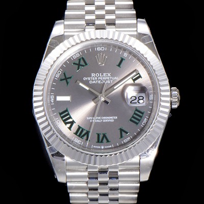 로렉스 남성용 904L스틸!! 2022신형 데이저스트 41mm II m126334 그레이 다이얼 로마인덱스 스틸 브레이슬릿 신형 Cal.3235 오토매틱 무브먼트 ROL06117 Ⅳ