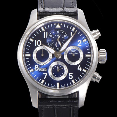아이더블유씨 남성용 파일럿 41mm 오토매틱 89630 타입 가죽줄 블루다이얼 iwc3952 Ⅳ