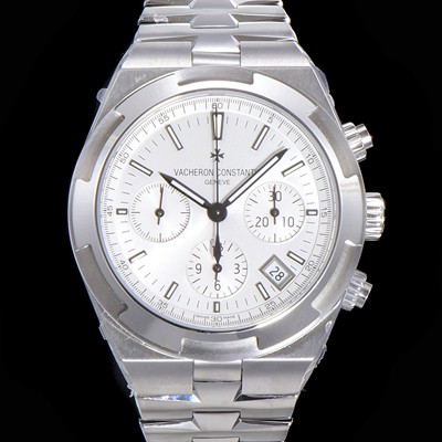 바쉐런콘스탄틴 남성용 오버시즈 크로노그래프 42mm 오토매틱 5500S 메탈줄 화이트다이얼 vac1135 Ⅳ