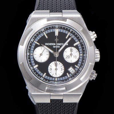 바쉐런콘스탄틴 남성용 오버시즈 크로노그래프 42mm 오토매틱 5500S 러버우레탄줄 블랙다이얼 vac1215 Ⅳ