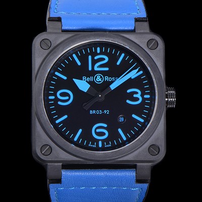 벨앤로즈 남성용시계 BR03 오토매틱 미요타 9015타입 세라믹케이스 42mm 러버줄 블랙다이얼 bel2696 Ⅳ