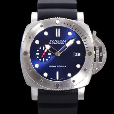 파네라이 남성용 서브머시블 PAM01391 오토매틱 Cal P. 900 타입 44mm 우레탄 블루다이얼 pan0426 Ⅳ