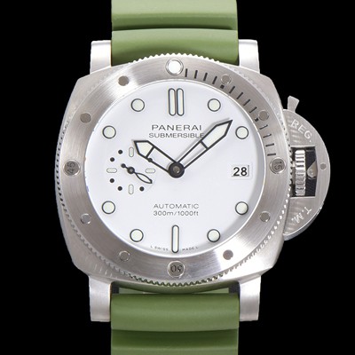 파네라이 남성용 서브머시블 PAM01226 오토매틱 Cal P. 900 타입 44mm 우레탄 화이트다이얼 pan6262 Ⅳ