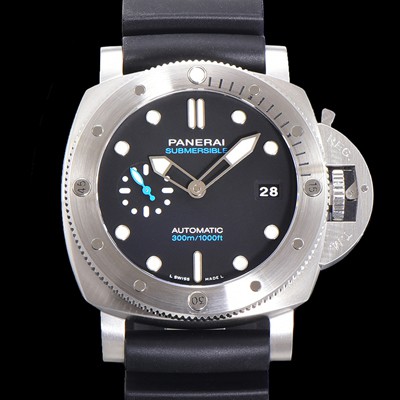 파네라이 남성용 서브머시블 PAM01229 오토매틱 Cal P. 900 타입 44mm 우레탄 블랙다이얼 pan4406 Ⅳ