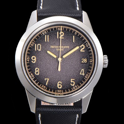 파택필립 남성용 칼라트라바 Ref.5226G-001 오토매틱 Cal.26-330 S C 타입 40mm 가죽줄 틱스처드 그레이다이얼 pat28702 Ⅳ