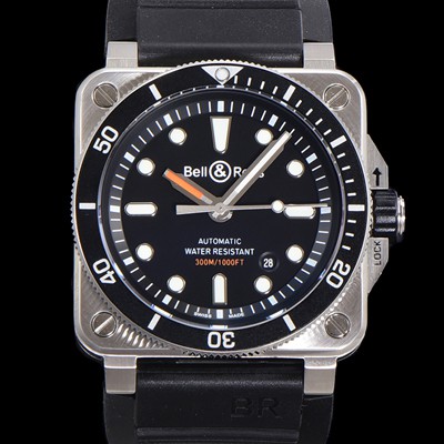 벨엔로즈 남성용 BR03-92 다이버 스틸 오토매틱 ETA2836-2 타입 42mm 우레탄줄 블랙다이얼 bel70847 Ⅳ