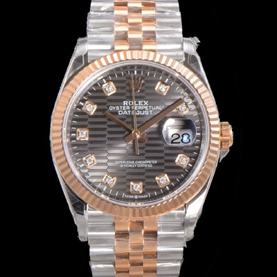 로렉스 남성용 904L스틸!! 2023신형 데이져스트 36mm II m126231 !! 로즈골드 그레이 다이얼 브레이슬릿 신형 Cal.3235 오토매틱 무브먼트 ROL19325 Ⅳ