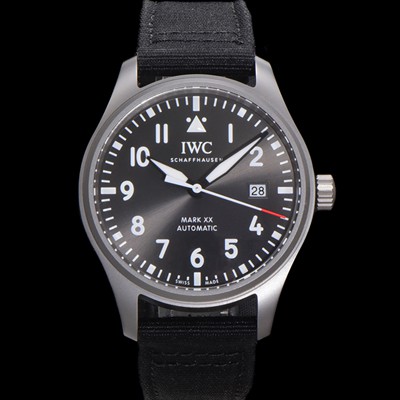 아이더블유씨 남성용 파일럿 마크20 파트루이유 IW328209 오토매틱 9015 타입 40mm 티타늄소재 나토천/나일론 줄 그레이 다이얼 iwc4071 Ⅳ