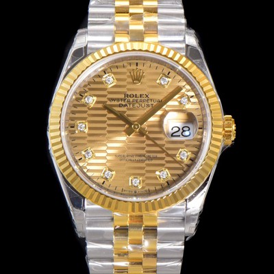 로렉스 남성용 904L스틸!! 2023신형 데이져스트 36mm II M126233 !! 18K 옐로골드 골드다이얼 브레이슬릿 신형 Cal.3235 오토매틱 무브먼트 ROL29322 Ⅳ