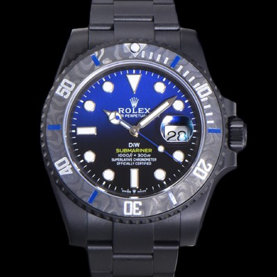 로렉스 남성용 904L스틸!! 서브마리너 40mm 카본베젤 오토매틱 Cal.3135 블루 블랙 콜라보 다이얼 rol49208 Ⅳ